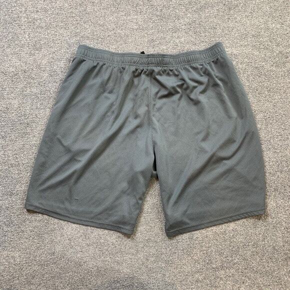 Under Armour Shorts Mens 2XL Grey Tech Lightweight Gym Train Exercise Running - Picture 9 of 11